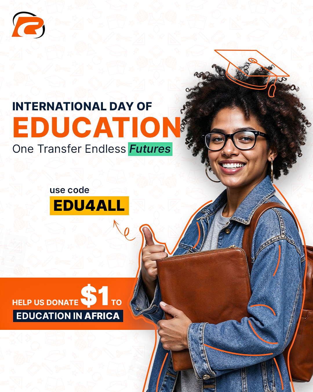 International day of education, send money to africa, donate to africa